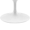 Modway Lippa Mid-Century Modern 48’’ Oval Coffee Table in White MDY-EEI-2018-WHI