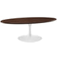 Walnut Lippa 48’’ Oval-Shaped Walnut Coffee Table MDY-EEI-2020-WAL