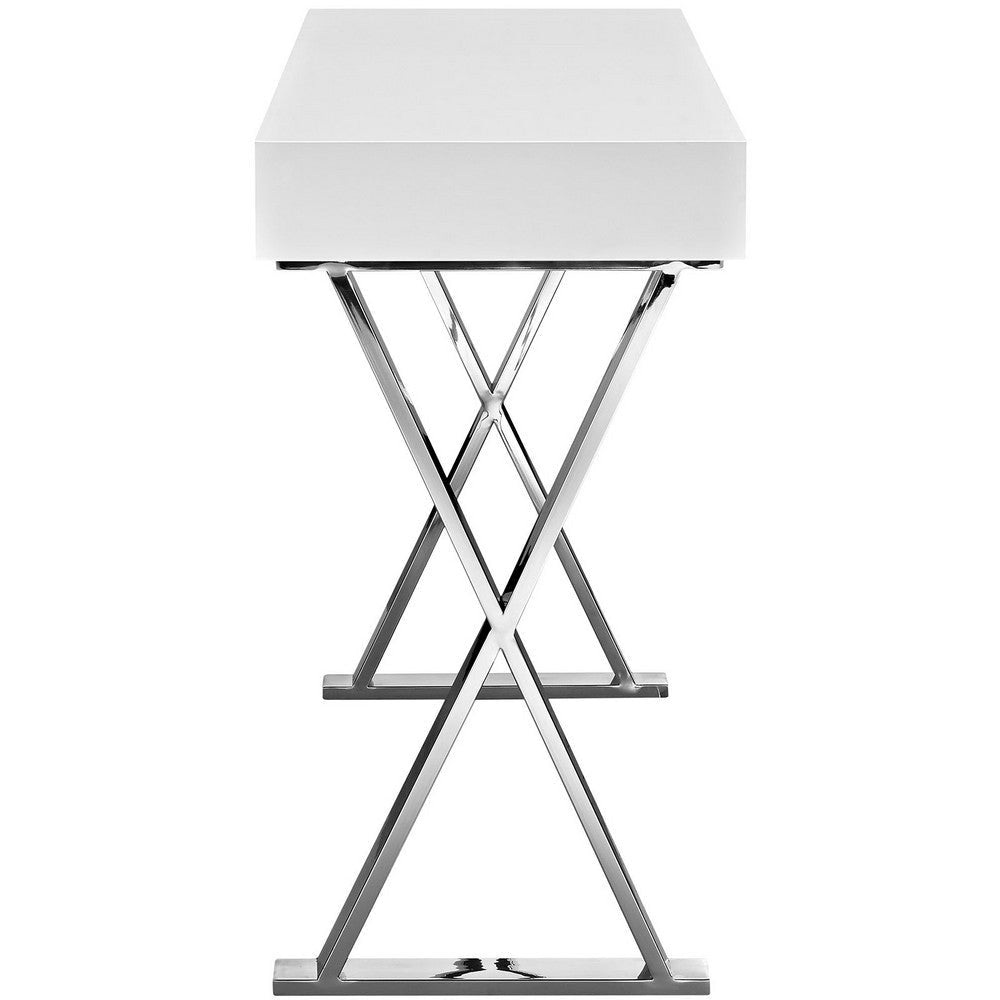 Modway MO- Desk Console Table White MDY-EEI-2048-WHI-SET