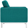 Loft Upholstered Fabric Armchair Teal - No Shipping Charges MDY-EEI-2050-TEA