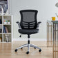 Modway Attainment Mesh Back and Vinyl Seat Modern Office Chair in Black