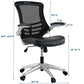 Attainment Office Chair in Black EEI-210-BLK - No Shipping Charges MDY-EEI-210-BLK