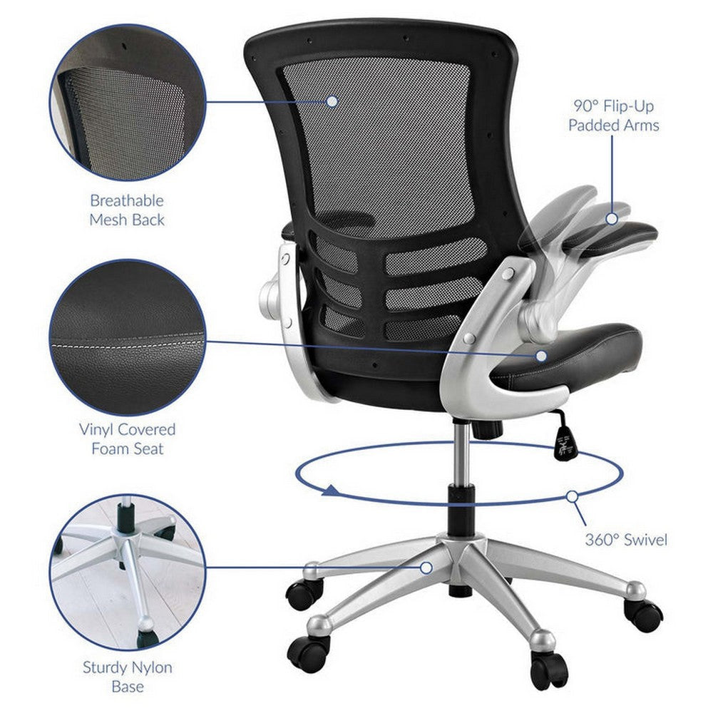 Attainment Office Chair in Black EEI-210-BLK - No Shipping Charges MDY-EEI-210-BLK