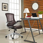 Modway Attainment Mesh Back and Vinyl Seat Modern Office Chair in Brown