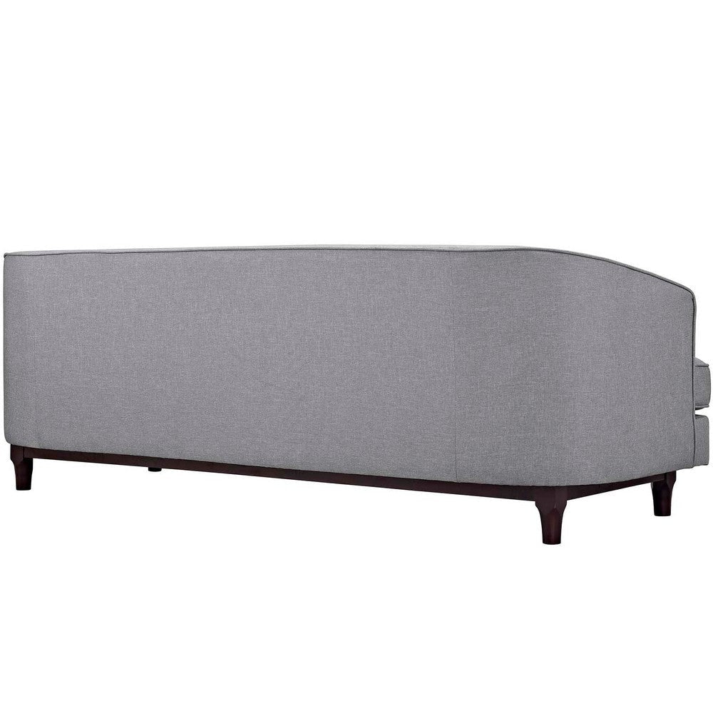 Modway Coast Sofa Fabric Upholstered Contemporary Modern Light Gray MDY-EEI-2131-LGR