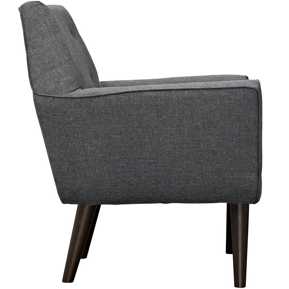 EEI-2136-GRY Posit Armchair - No Shipping Charges MDY-EEI-2136-GRY