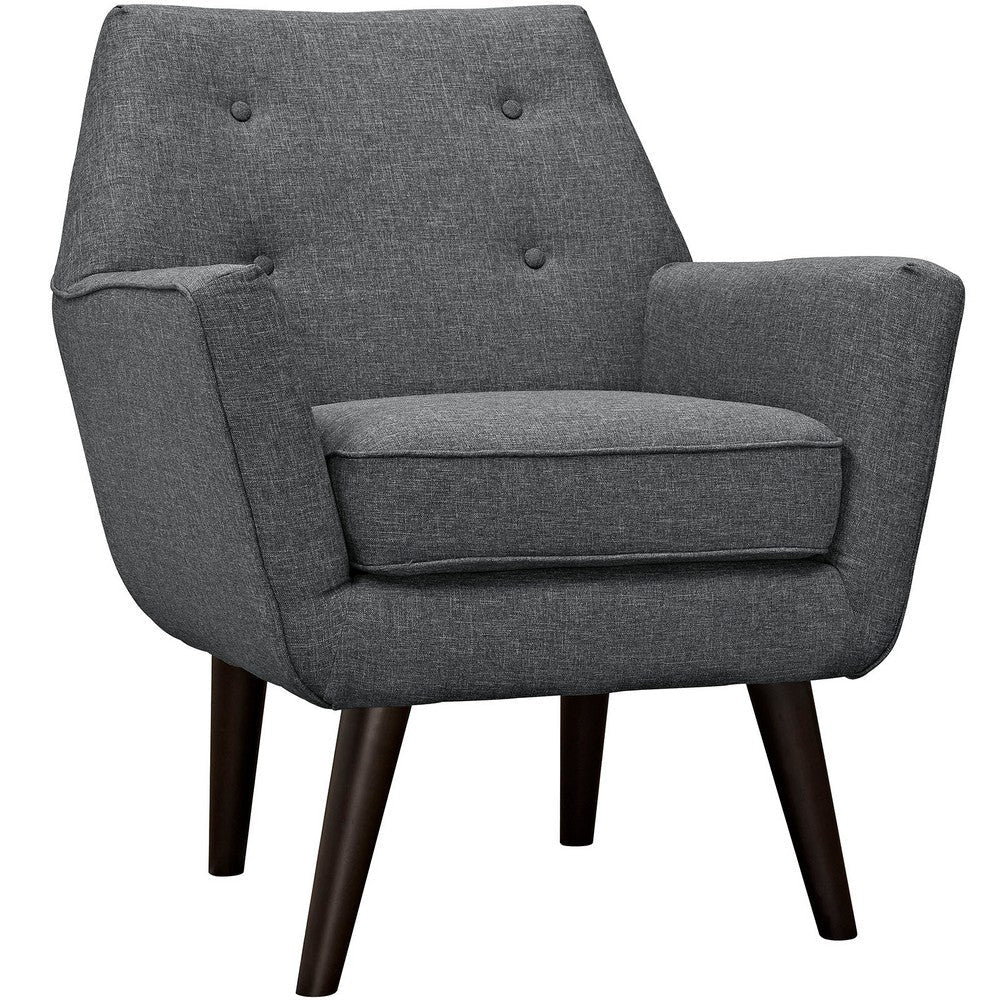 EEI-2136-GRY Posit Armchair - No Shipping Charges