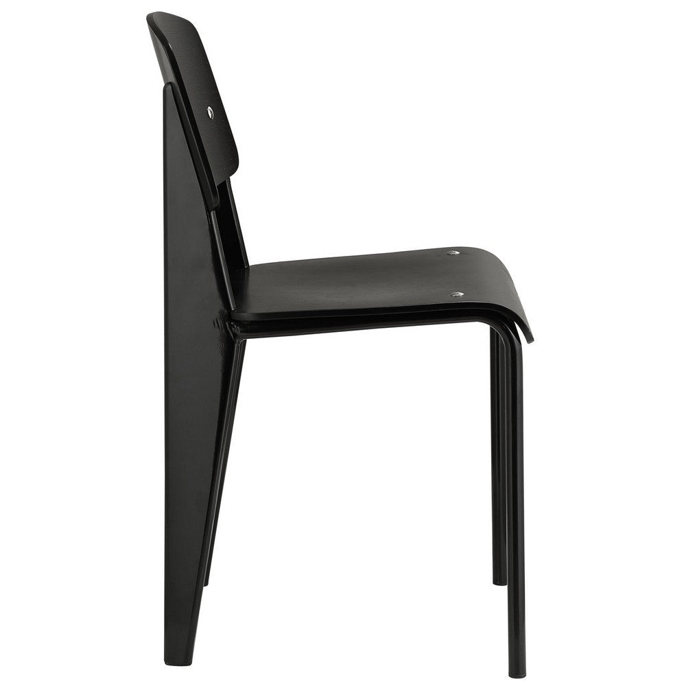 Black Black Cabin Dining Side Chair - No Shipping Charges MDY-EEI-214-BLK-BLK