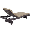 Mocha Convene Outdoor Patio Chaise - No Shipping Charges MDY-EEI-2179-EXP-MOC