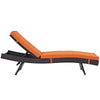 Orange Convene Outdoor Patio Chaise - No Shipping Charges MDY-EEI-2179-EXP-ORA