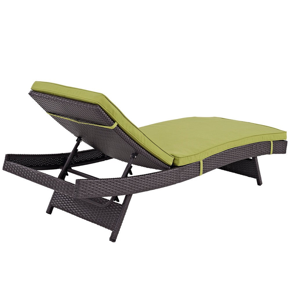 Peridot Convene Outdoor Patio Chaise - No Shipping Charges MDY-EEI-2179-EXP-PER