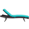 Turquoise Convene Outdoor Patio Chaise - No Shipping Charges MDY-EEI-2179-EXP-TRQ