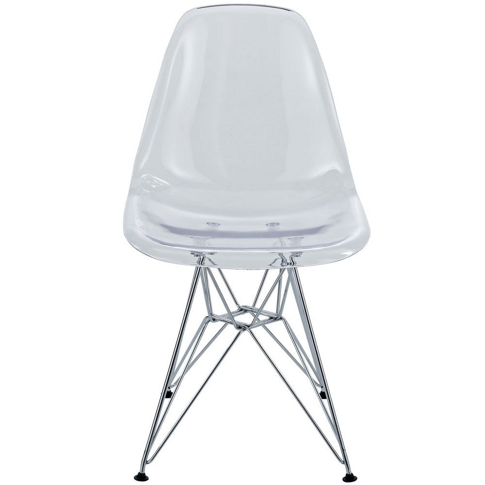 Paris Dining Side Chair Clear - No Shipping Charges MDY-EEI-220-CLR