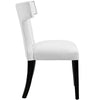 Curve Vinyl Dining Chair White - No Shipping Charges MDY-EEI-2220-WHI