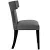 Curve Fabric Dining Chair Gray - No Shipping Charges MDY-EEI-2221-GRY