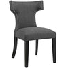 Curve Fabric Dining Chair Gray - No Shipping Charges MDY-EEI-2221-GRY