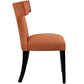 Curve Fabric Dining Chair Orange - No Shipping Charges MDY-EEI-2221-ORA