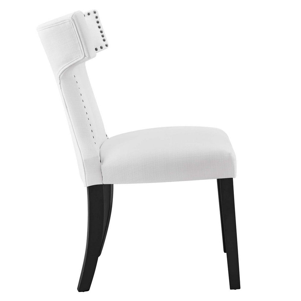 Curve Fabric Dining Chair - No Shipping Charges MDY-EEI-2221-WHI