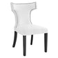 Modway Curve, Dining Chair, White