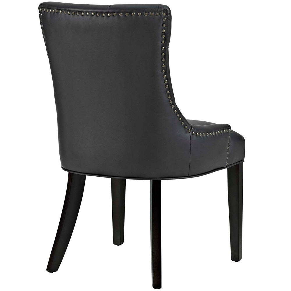 Regent Vinyl Dining Chair Black - No Shipping Charges MDY-EEI-2222-BLK