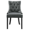 Regent Tufted Vegan Leather Dining Chair - No Shipping Charges MDY-EEI-2222-GRY