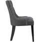 Regent Fabric Dining Chair Gray - No Shipping Charges MDY-EEI-2223-GRY