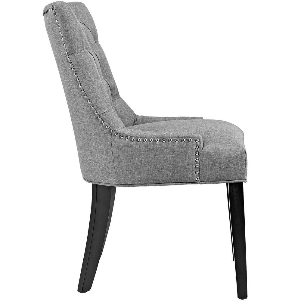 Regent Fabric Dining Chair Light Gray - No Shipping Charges MDY-EEI-2223-LGR