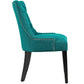 Regent Fabric Dining Chair Teal - No Shipping Charges MDY-EEI-2223-TEA