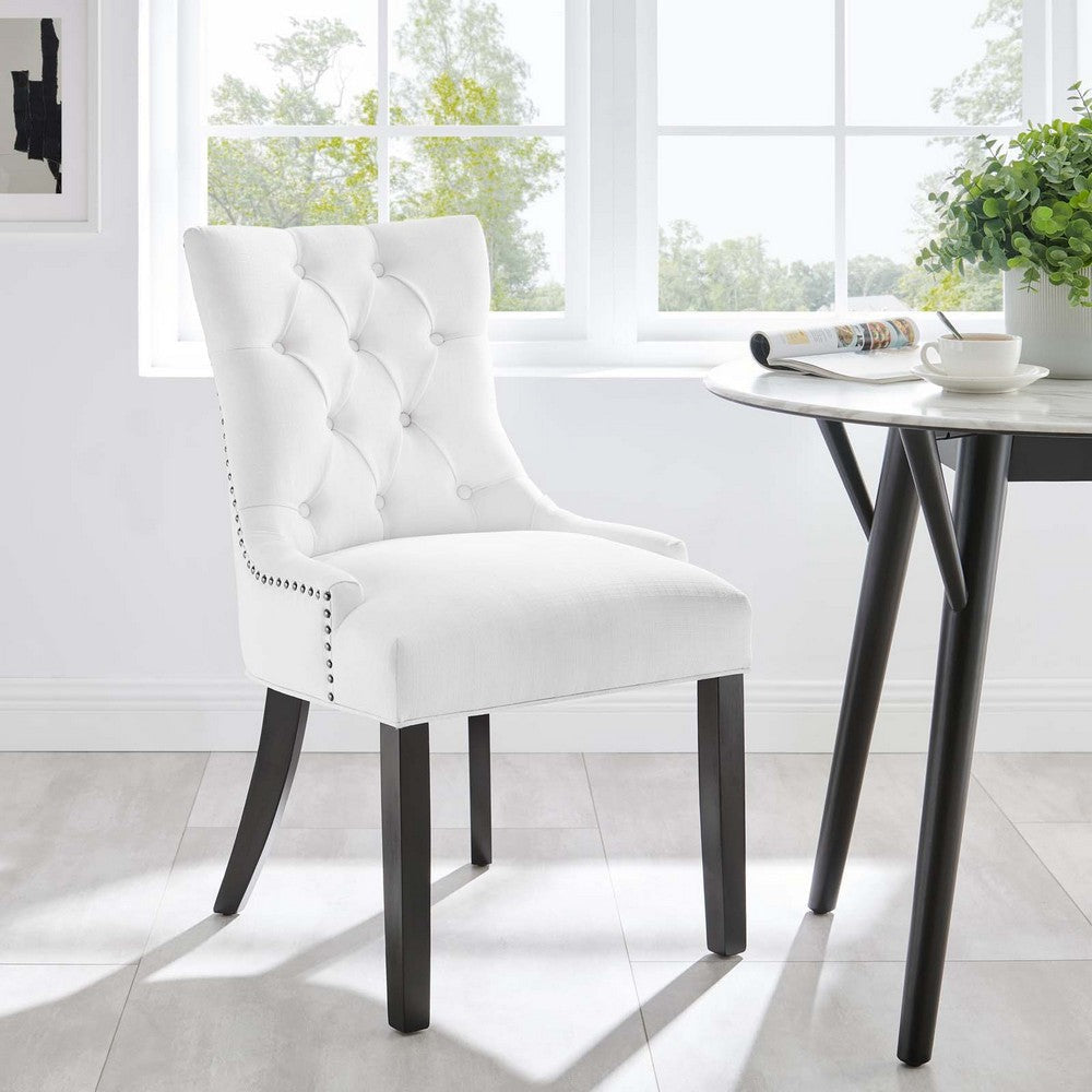 Regent Tufted Fabric Dining Chair - No Shipping Charges MDY-EEI-2223-WHI