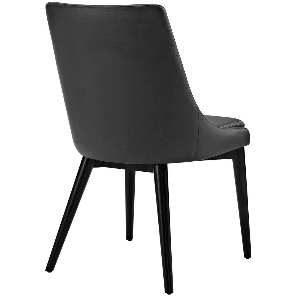 Viscount Vinyl Dining Chair Black - No Shipping Charges MDY-EEI-2226-BLK