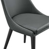 Viscount Vegan Leather Dining Chair - No Shipping Charges MDY-EEI-2226-GRY