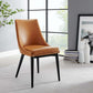 Viscount Vegan Leather Dining Chair - No Shipping Charges MDY-EEI-2226-TAN