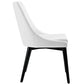 Viscount Vinyl Dining Chair White - No Shipping Charges MDY-EEI-2226-WHI