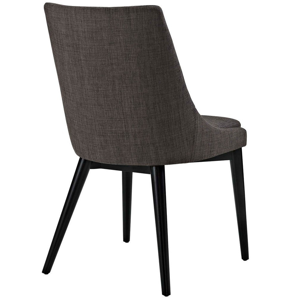 Viscount Fabric Dining Chair Brown - No Shipping Charges MDY-EEI-2227-BRN