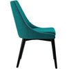 Viscount Fabric Dining Chair Teal - No Shipping Charges MDY-EEI-2227-TEA