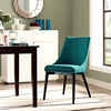 Modway Viscount Mid-Century Modern Upholstered Fabric Kitchen and Dining Room Chair in Teal