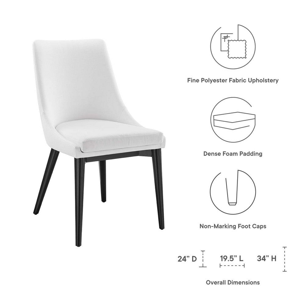 Viscount Fabric Dining Chair - No Shipping Charges MDY-EEI-2227-WHI