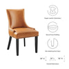 Marquis Vegan Leather Dining Chair - No Shipping Charges MDY-EEI-2228-TAN