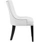 Marquis Faux Leather Dining Chair White - No Shipping Charges MDY-EEI-2228-WHI