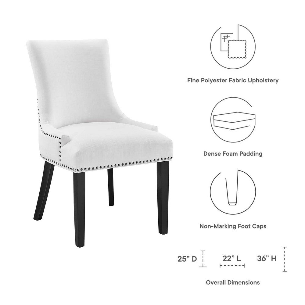 Marquis Fabric Dining Chair - No Shipping Charges MDY-EEI-2229-WHI