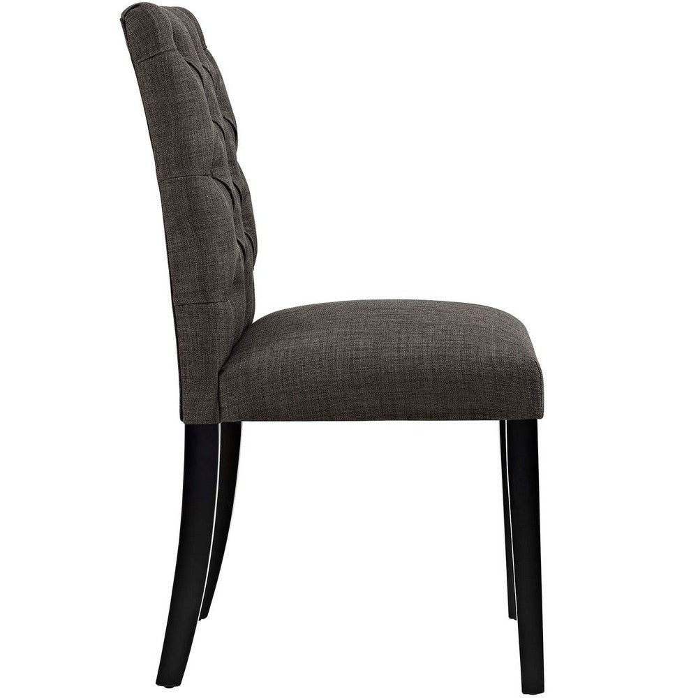 Duchess Fabric Dining Chair Brown - No Shipping Charges MDY-EEI-2231-BRN