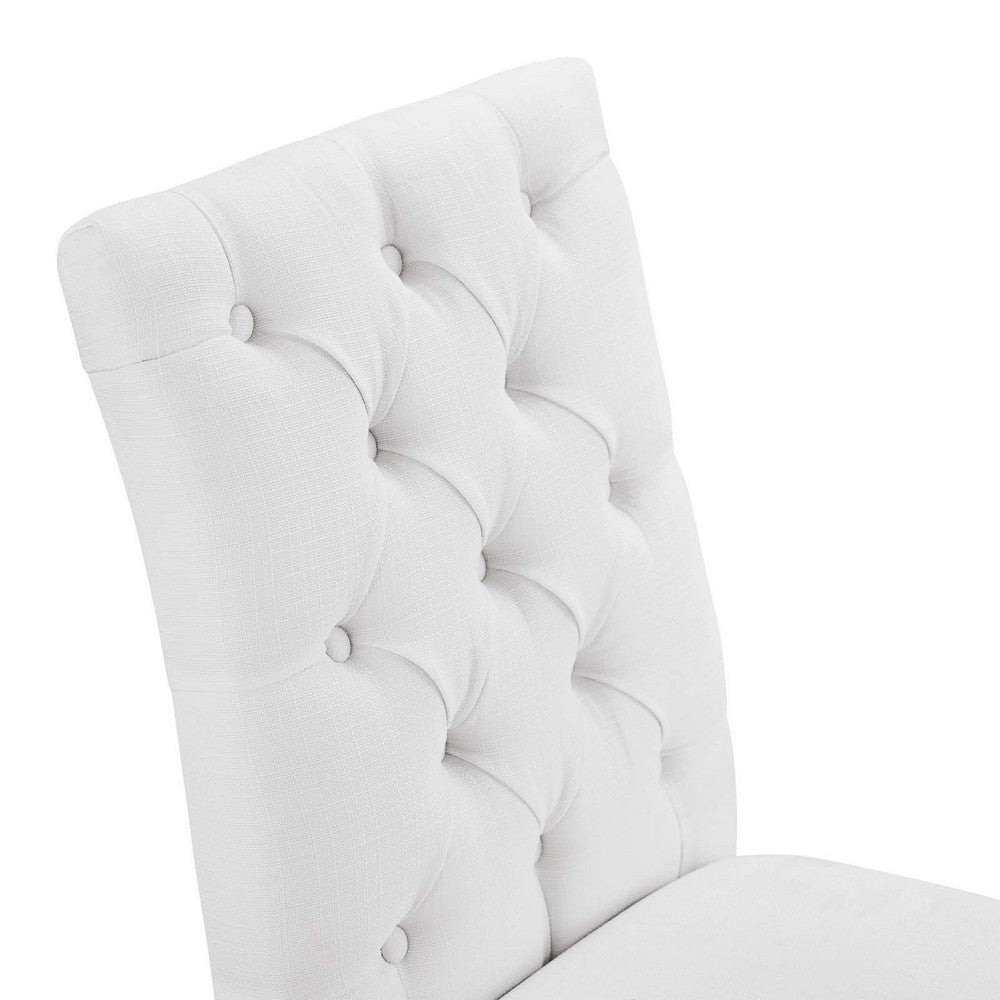 Duchess Button Tufted Fabric Dining Chair - No Shipping Charges MDY-EEI-2231-WHI