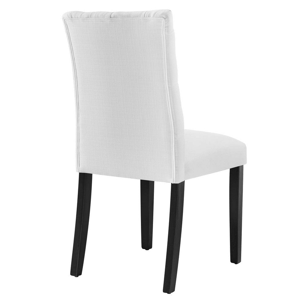 Duchess Button Tufted Fabric Dining Chair - No Shipping Charges MDY-EEI-2231-WHI