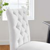 Duchess Button Tufted Fabric Dining Chair - No Shipping Charges MDY-EEI-2231-WHI