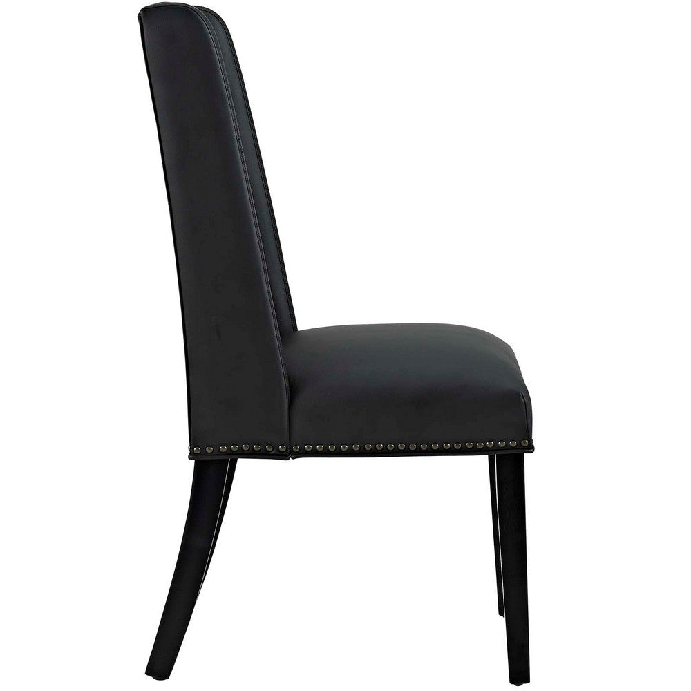 Baron Vinyl Dining Chair Black - No Shipping Charges MDY-EEI-2232-BLK