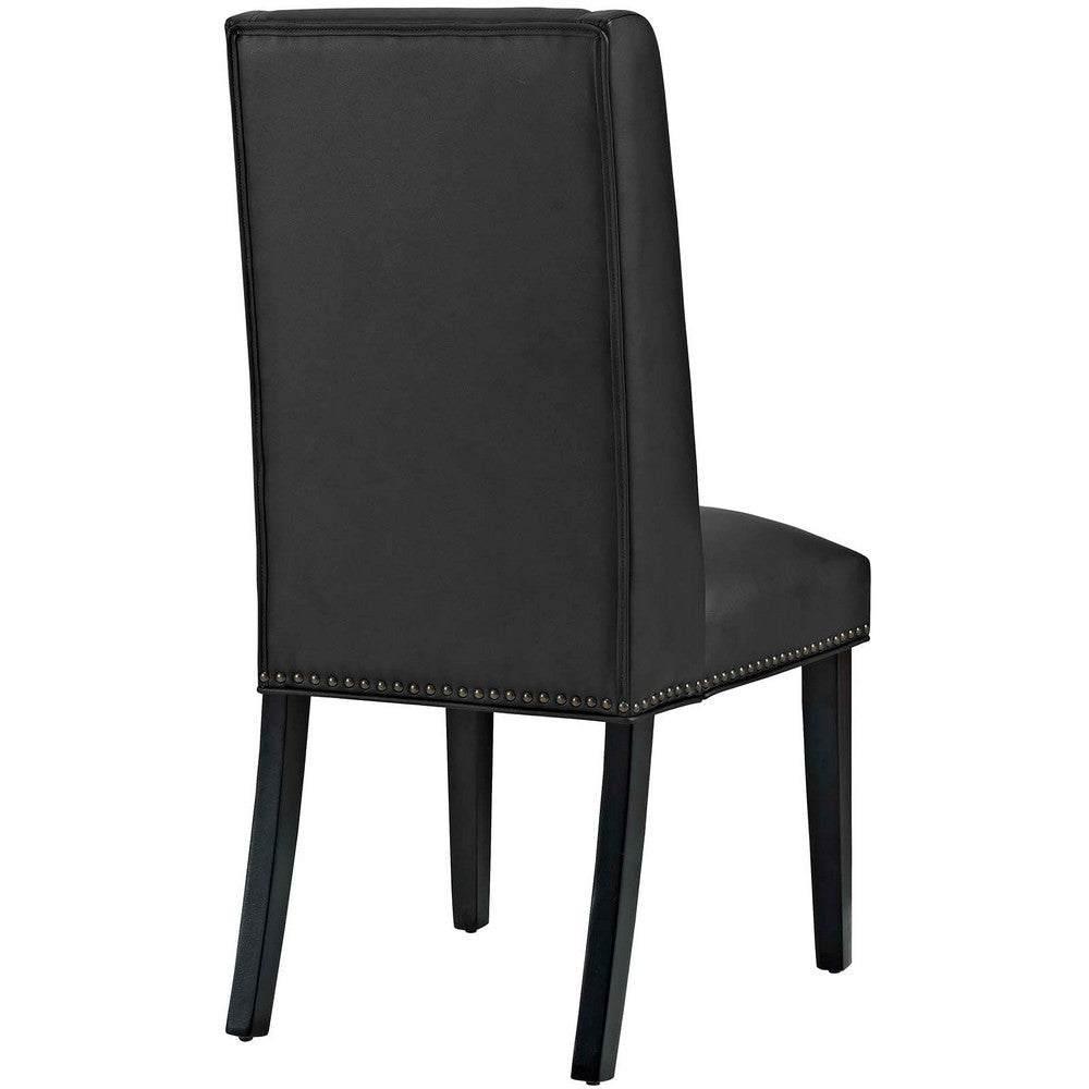 Baron Vinyl Dining Chair Black - No Shipping Charges MDY-EEI-2232-BLK