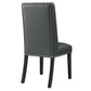 Baron Vegan Leather Dining Chair - No Shipping Charges MDY-EEI-2232-GRY