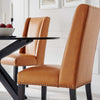 Baron Vegan Leather Dining Chair - No Shipping Charges MDY-EEI-2232-TAN