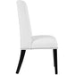 Baron Vinyl Dining Chair White - No Shipping Charges MDY-EEI-2232-WHI