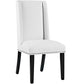 Baron Vinyl Dining Chair White - No Shipping Charges MDY-EEI-2232-WHI